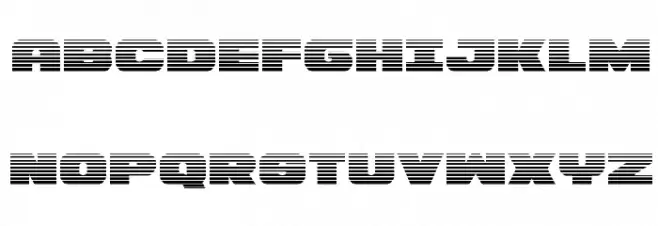 Bummer Gradient Schriftart Groß