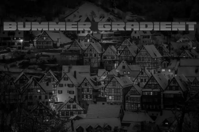 Bummer Gradient Font examples