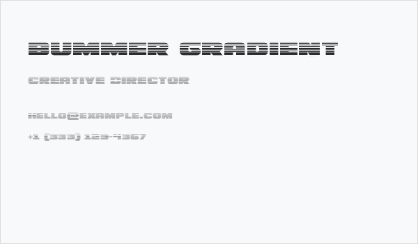 Bummer Gradient Business Card