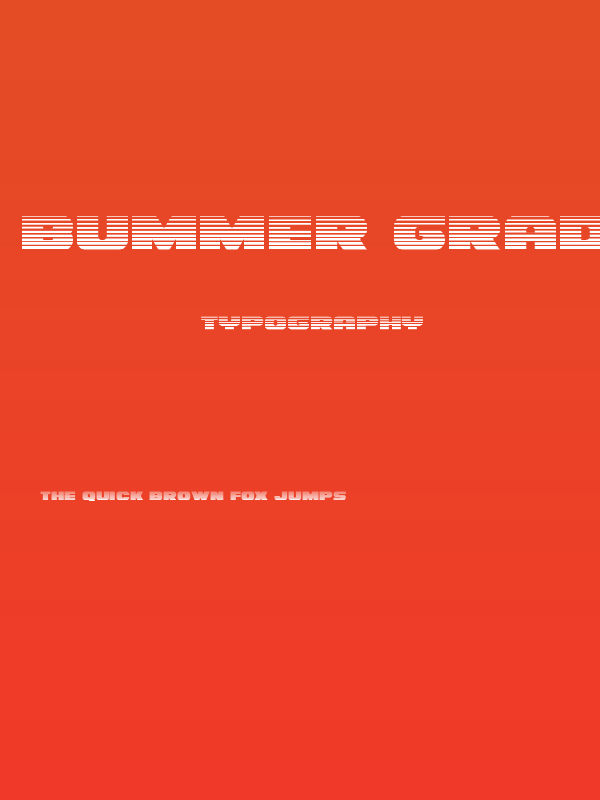 Bummer Gradient Poster
