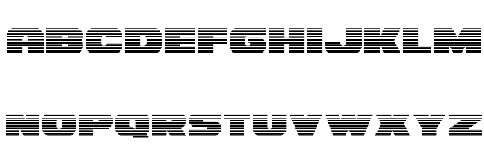 Bummer Gradient Font LOWERCASE