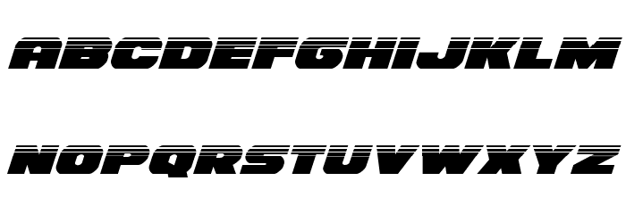 Bummer Halftone Italic Font LOWERCASE