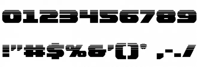 Bummer Halftone Font OTHER CHARS