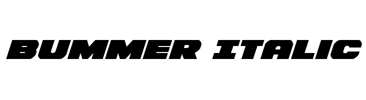 Bummer Italic Font