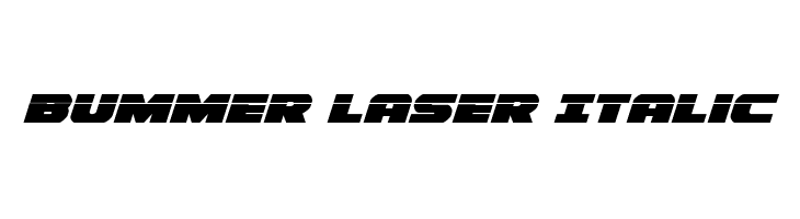 Bummer Laser Italic  नि: शुल्क फ़ॉन्ट्स डाउनलोड