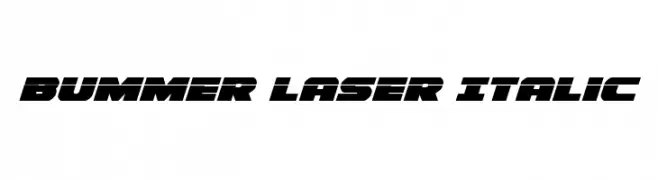 Bummer Laser Italic  Frei Schriftart Herunterladen
