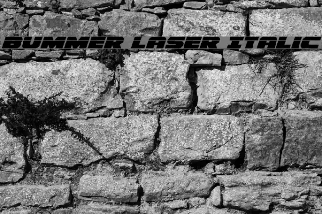 Bummer Laser Italic Example 3