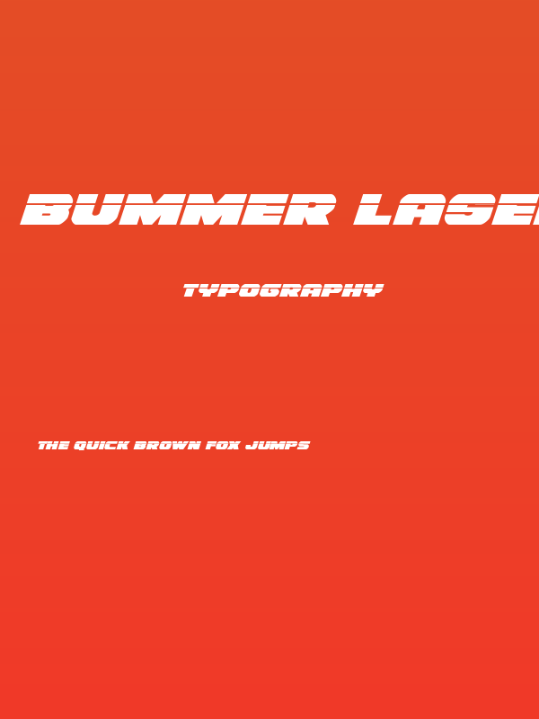 Bummer Laser Italic Poster