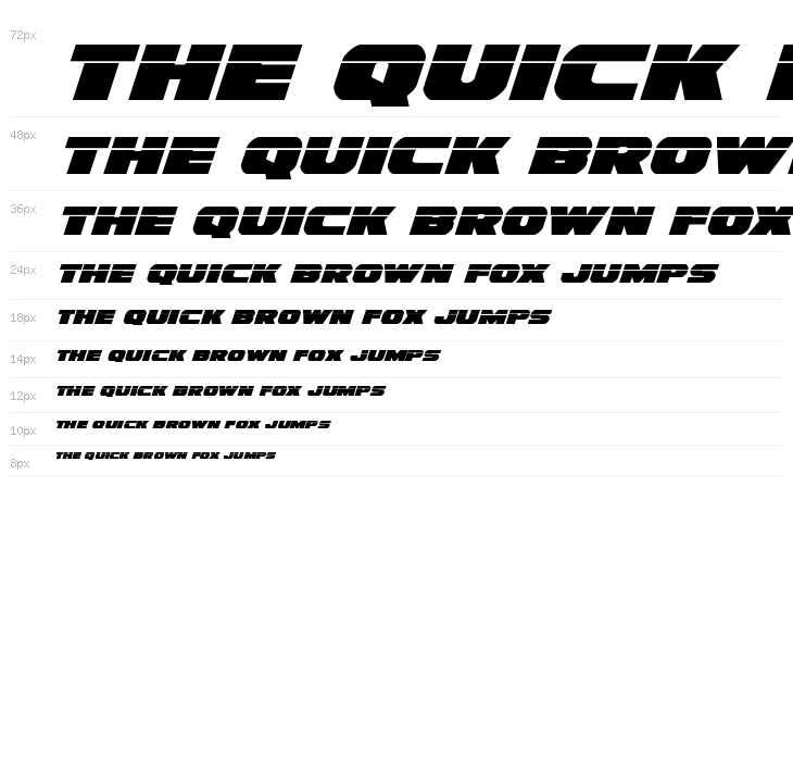 Bummer Laser Italic Waterfall