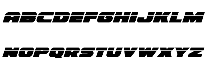 Bummer Laser Italic Font LOWERCASE
