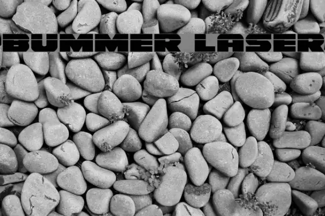 Bummer Laser Font examples