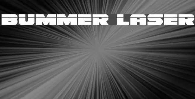 Bummer Laser Font examples