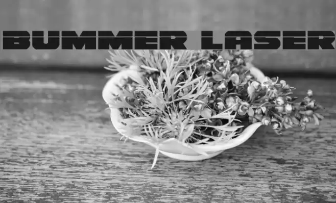 Bummer Laser Font examples