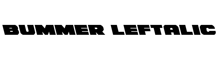 Bummer Leftalic  フリーフォントのダウンロード
