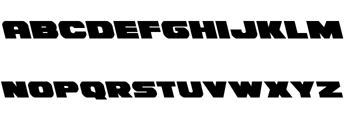 Bummer Leftalic Font LOWERCASE