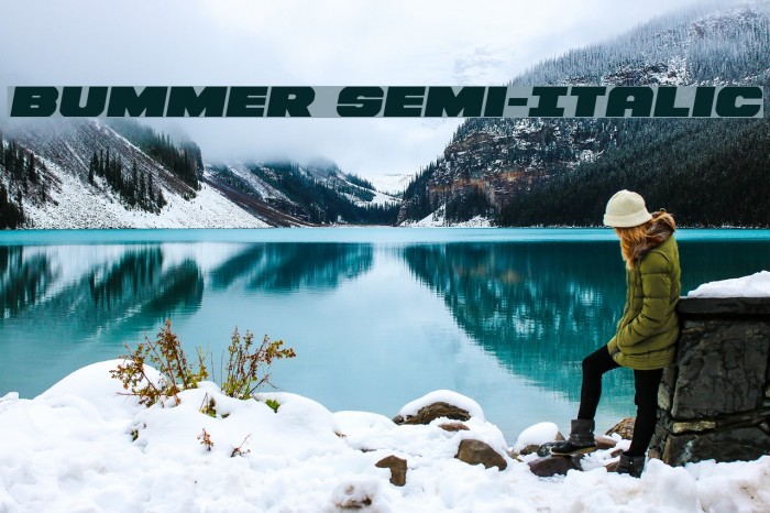 Bummer Semi-Italic Example 1