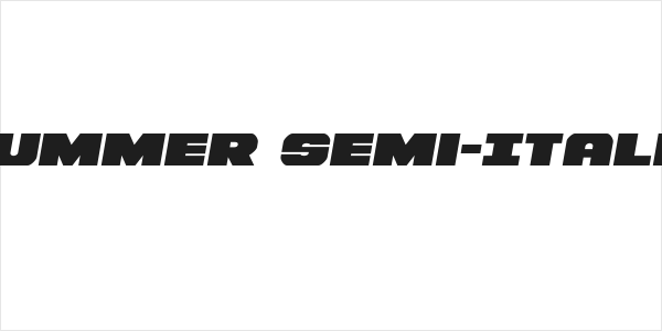 Bummer Semi-Italic Logo