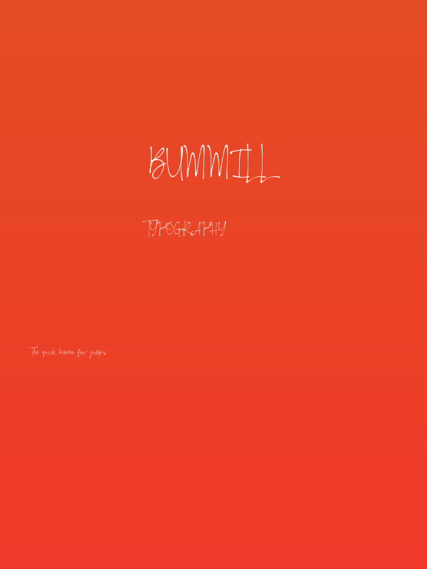 Bummill Poster
