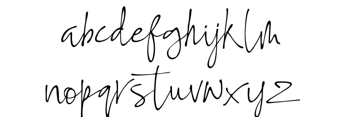 Bummill Font LOWERCASE