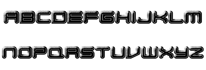 Bump Pad Font LOWERCASE