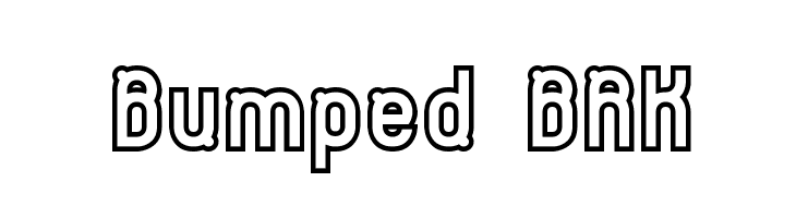 Bumped BRK  Frei Schriftart Herunterladen