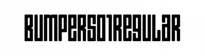 Bumpers 01 Regular  Frei Schriftart Herunterladen
