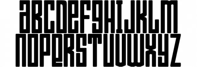 Bumpers 01 Regular Schriftart Kleinbuchstaben