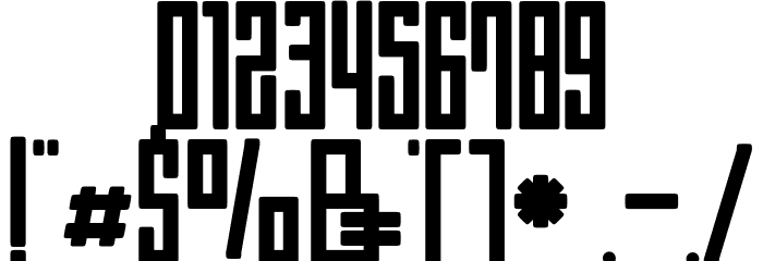 Bumpers 02 Regular Font OTHER CHARS