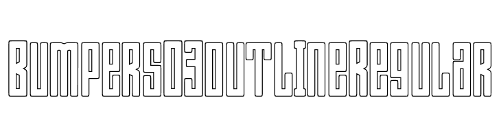 Bumpers 03 outline Regular  Free Fonts Download