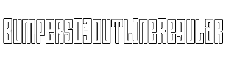 Bumpers 03 outline Regular  Descarca Fonturi Gratis