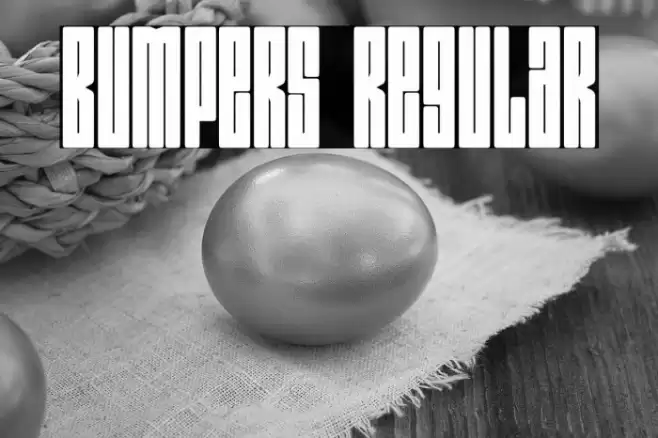 Bumpers Regular Font examples