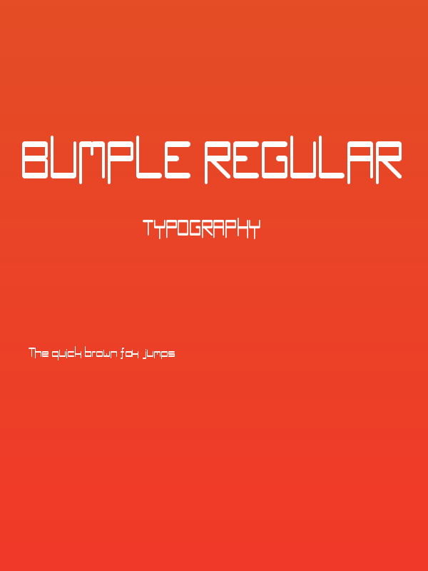 Bumple Regular Poster