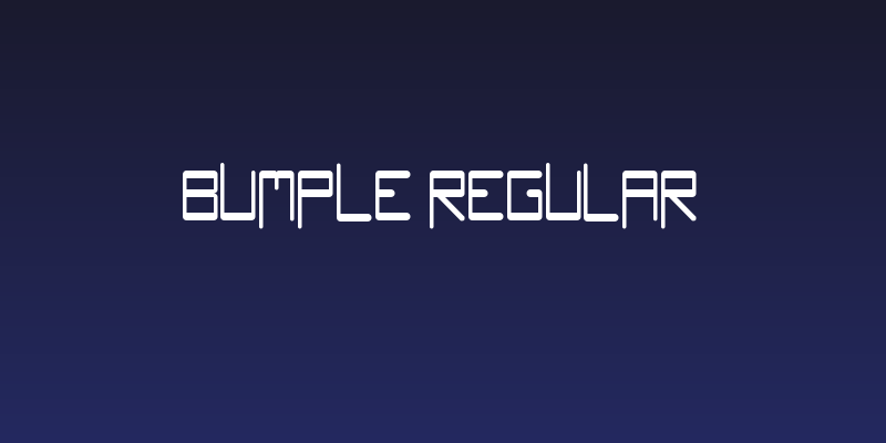 Bumple Regular Social Header
