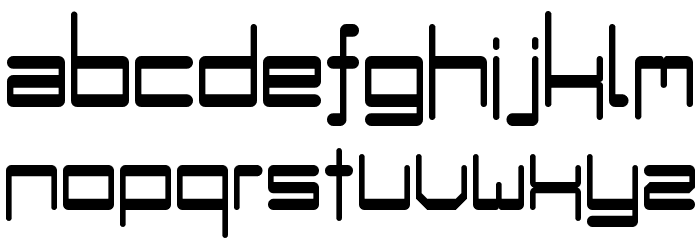 Bumple Regular Schriftart Kleinbuchstaben