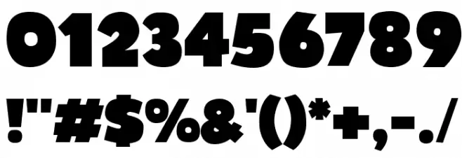 Bumpo Font OTHER CHARS