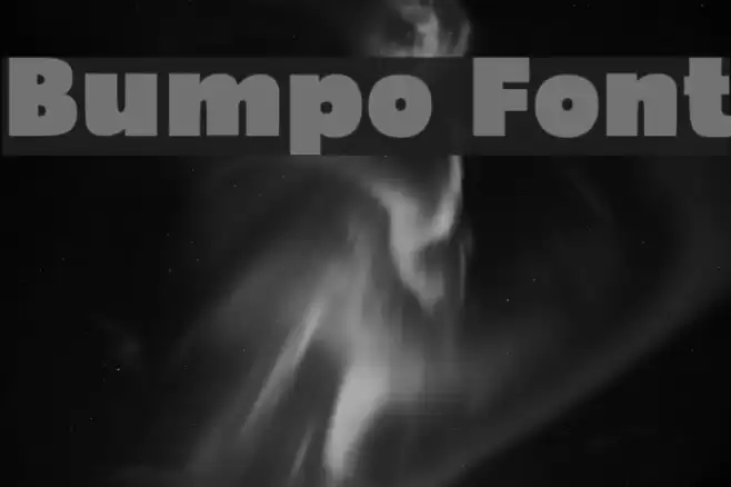 Bumpo Font examples