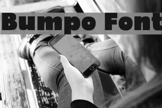 Bumpo Font examples