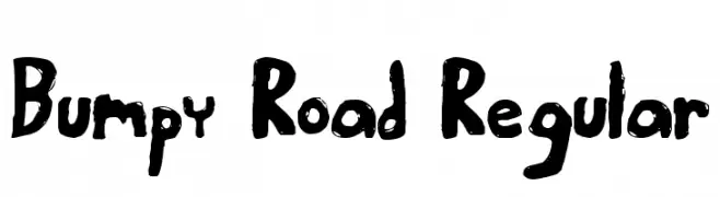 Bumpy Road Regular  les polices de caractères gratuit tlcharger