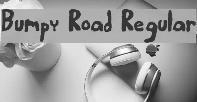 Bumpy Road Regular Schriftart examples