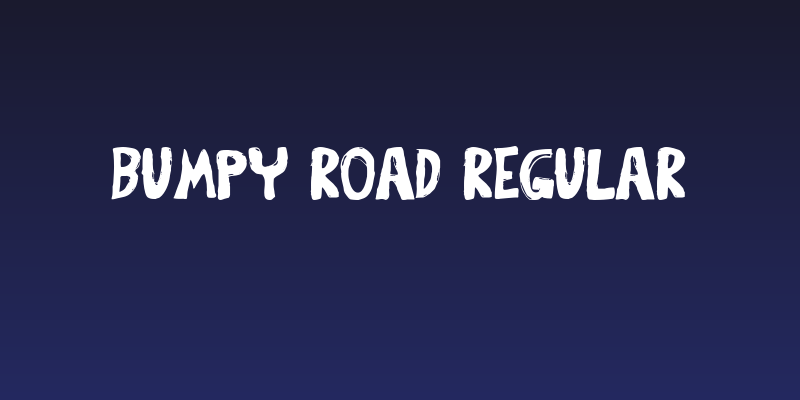 Bumpy Road Regular Social Header