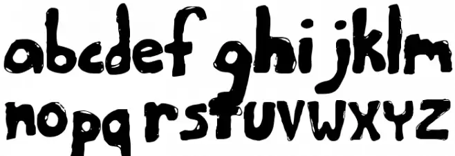 Bumpy Road Regular Schriftart Kleinbuchstaben
