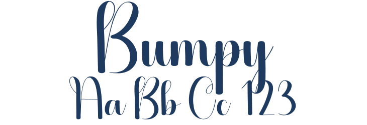 Bumpy Font Preview