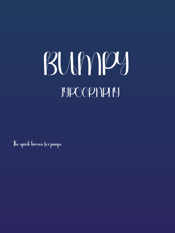 Bumpy Poster
