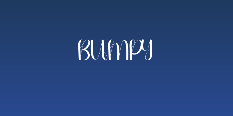 Bumpy Social Header