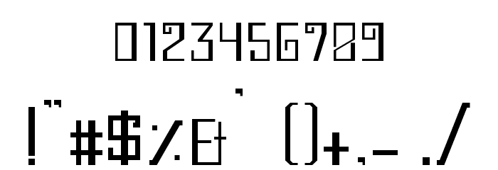 Buna Insana Regular Font OTHER CHARS