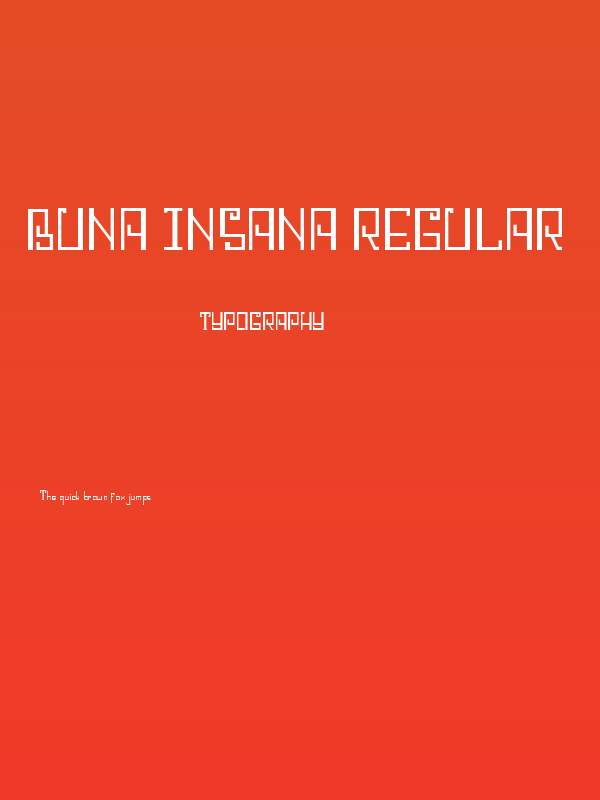 Buna Insana Regular Poster