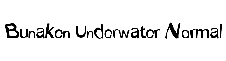 Bunaken Underwater Normal  les polices de caractères gratuit tlcharger