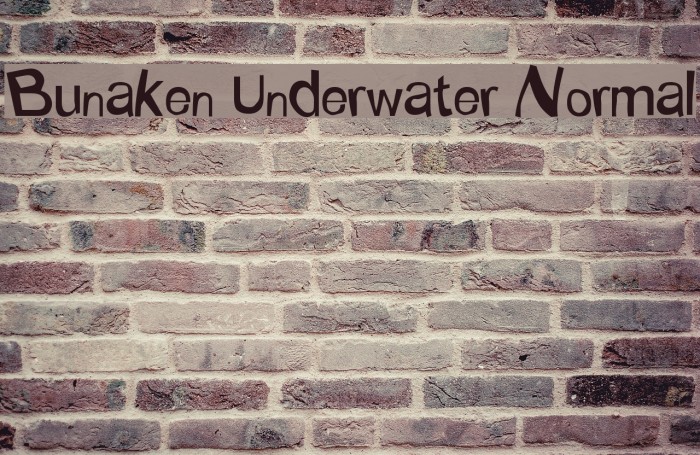 Bunaken Underwater Normal Font examples