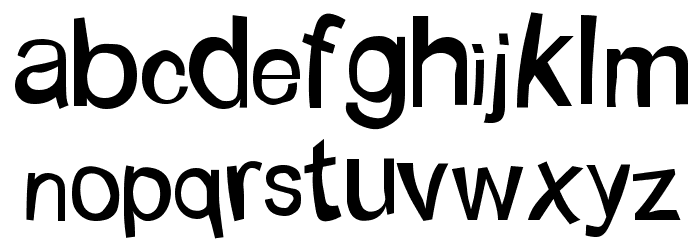 Bunaken Underwater Normal Font LOWERCASE