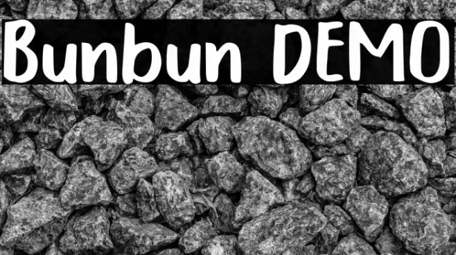 Bunbun DEMO Font examples